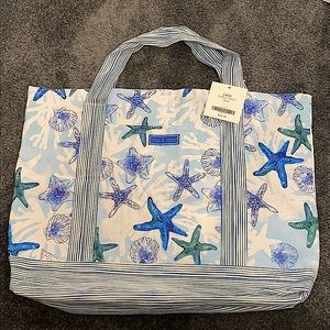 NWT Mia & Tess Large cotton shell tote bag